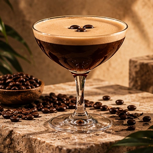 Koktejl Caribbean Coffee Martini Koktejl Caribbean Coffee Martini